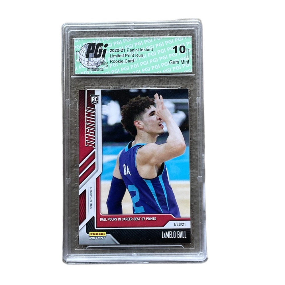 Lamelo Ball Rookie Panini Instant 2020 Hornets Basketball Card GEM MINT